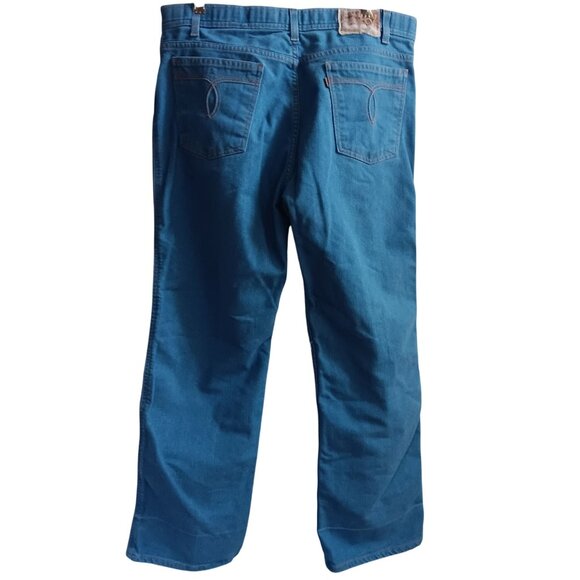 Vintage 80's Mens Levi's Bootcut Jeans 36x29 Soft Denim Embroidered Pocket USA - Picture 13 of 13